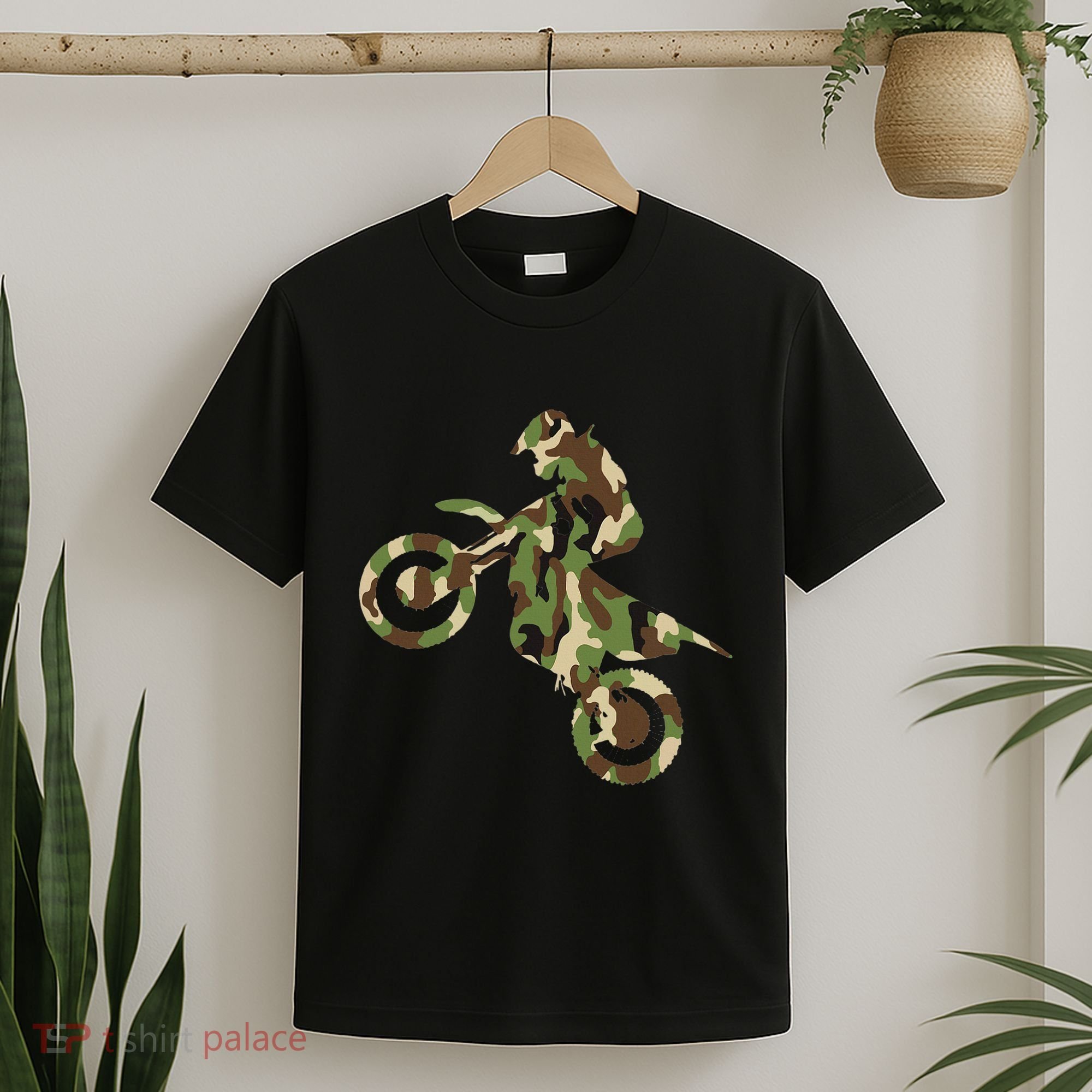 Motocross Dirt Bike Racing Camo Camouflage T-Shirt