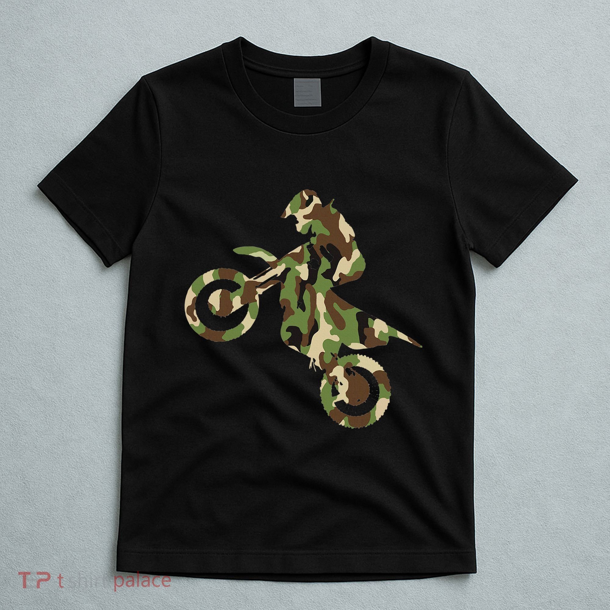 Motocross Dirt Bike Racing Camo Camouflage T-Shirt