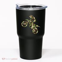 Motocross Dirt Bike Racing Camo Camouflage Tumbler thumb 0