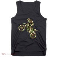 Motocross Dirt Bike Racing Camo Camouflage Tank Top thumb 0