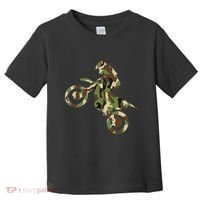 Motocross Dirt Bike Racing Camo Camouflage Toddler T-Shirt thumb 0