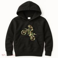 Motocross Dirt Bike Racing Camo Camouflage Kids Hoodie thumb 0