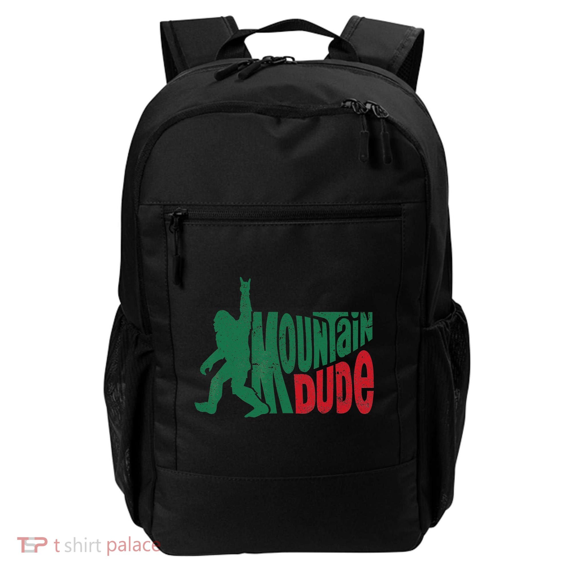Mountain Dude Bigfoot Sasquatch Hiking Funny Backpack