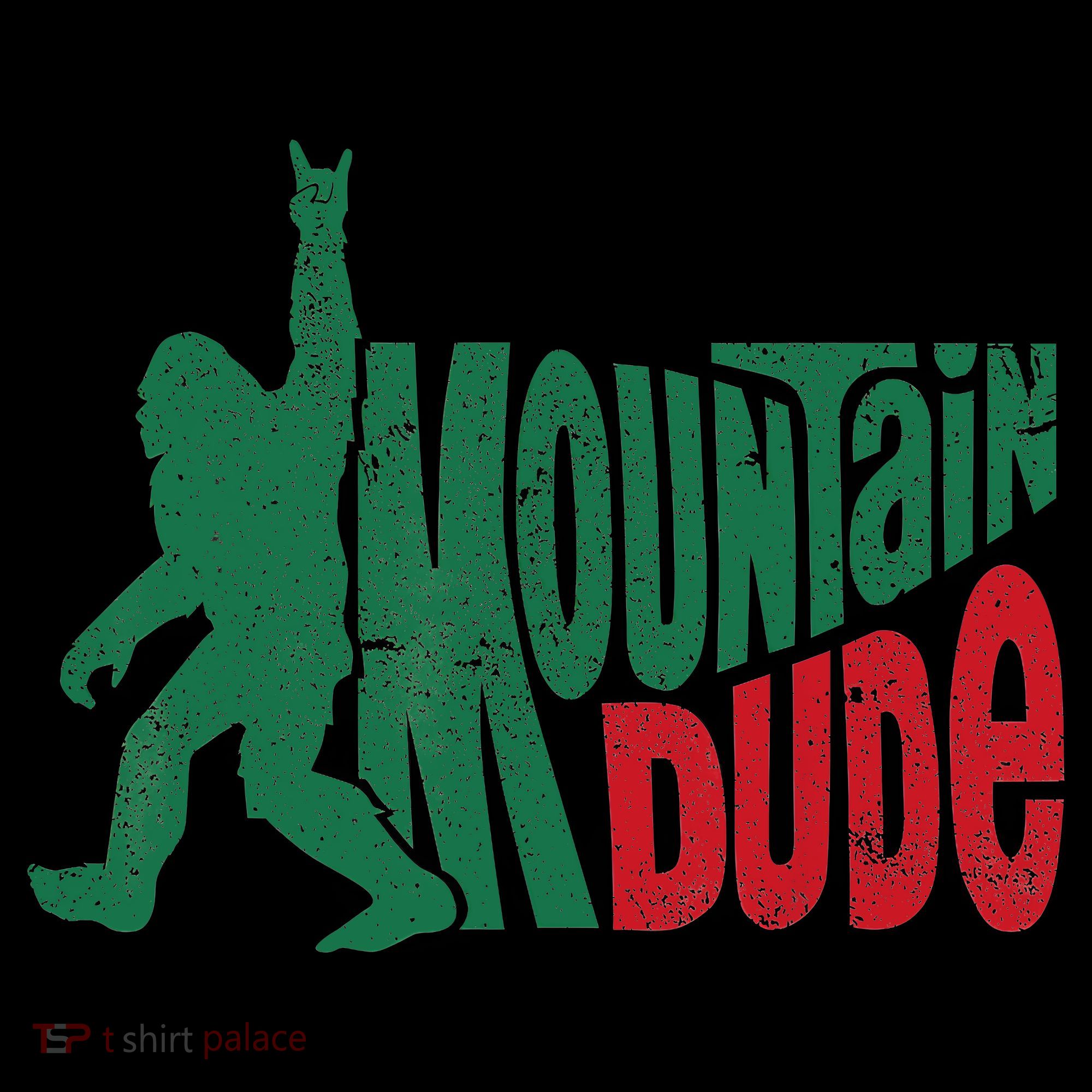 Mountain Dude Bigfoot Sasquatch Hiking Funny Coaster