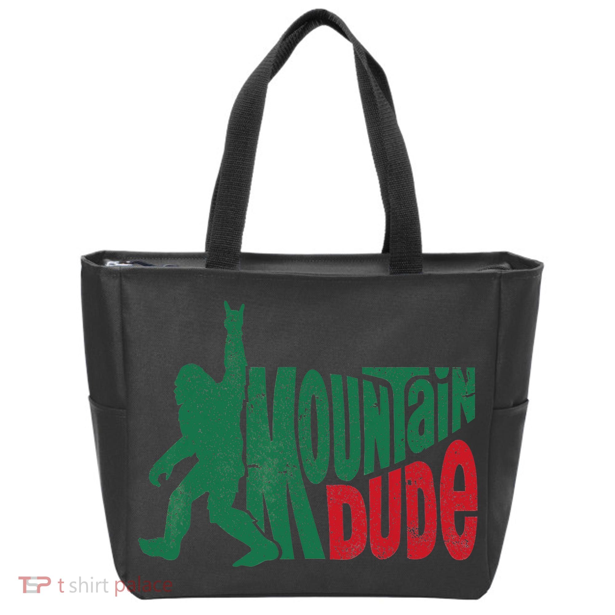 Mountain Dude Bigfoot Sasquatch Hiking Funny Tote Bag