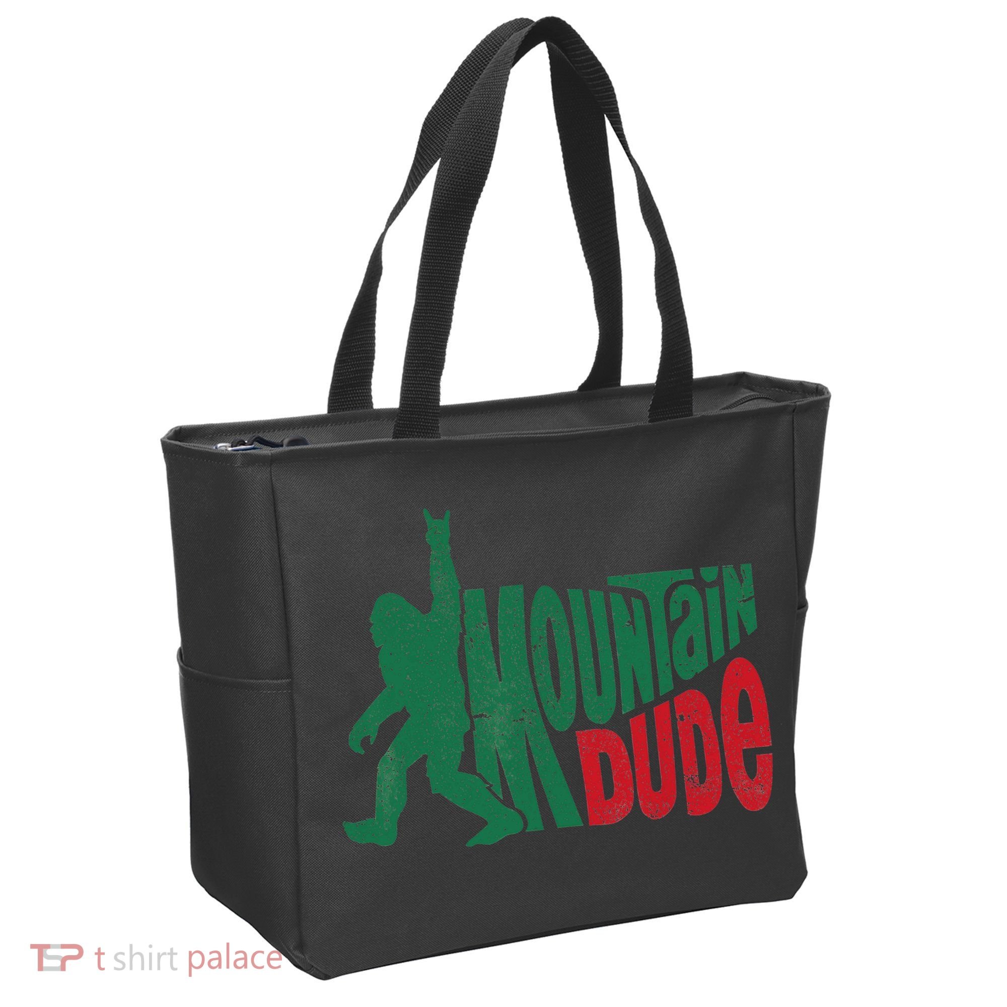 Mountain Dude Bigfoot Sasquatch Hiking Funny Tote Bag