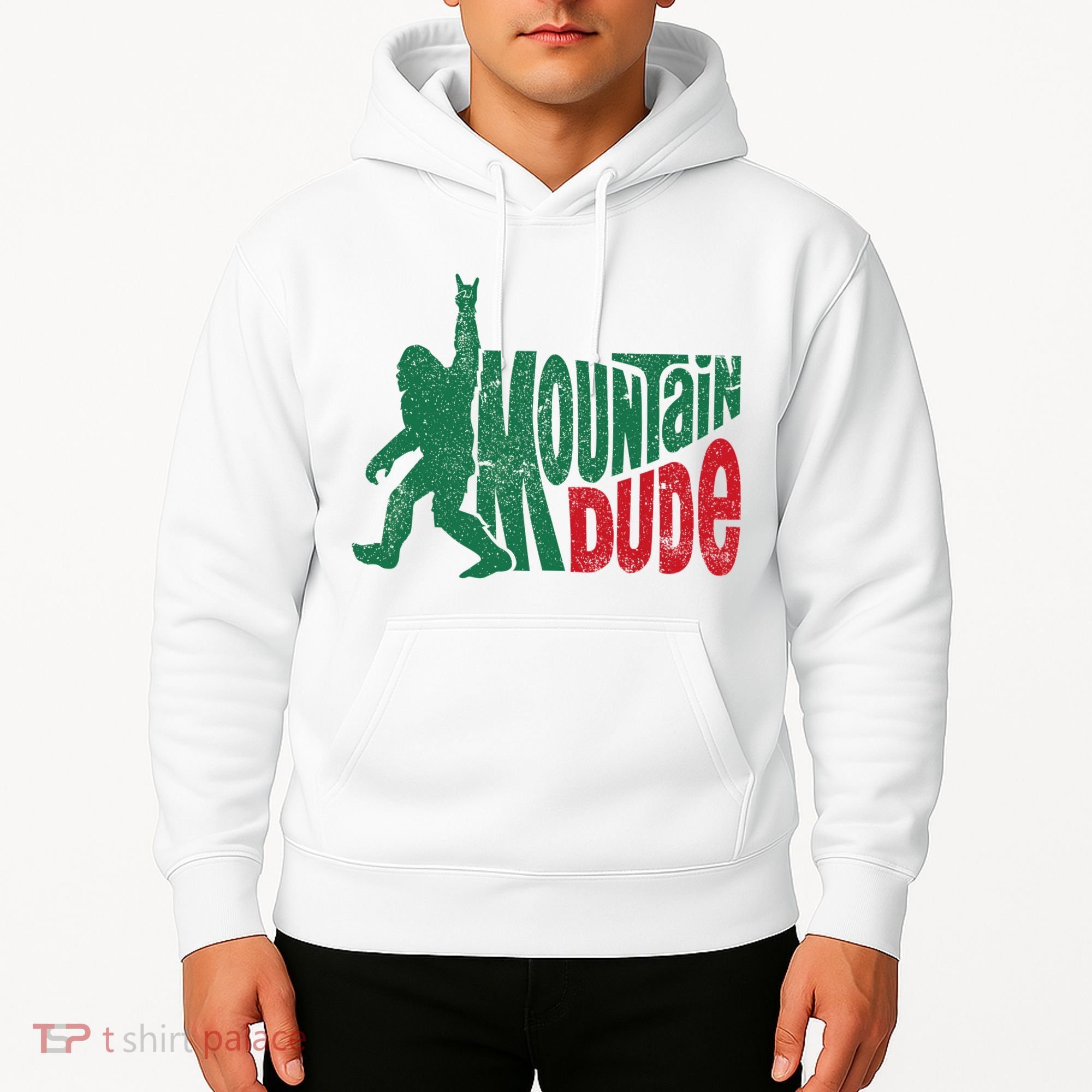Mountain Dude Bigfoot Sasquatch Hiking Funny Hoodie