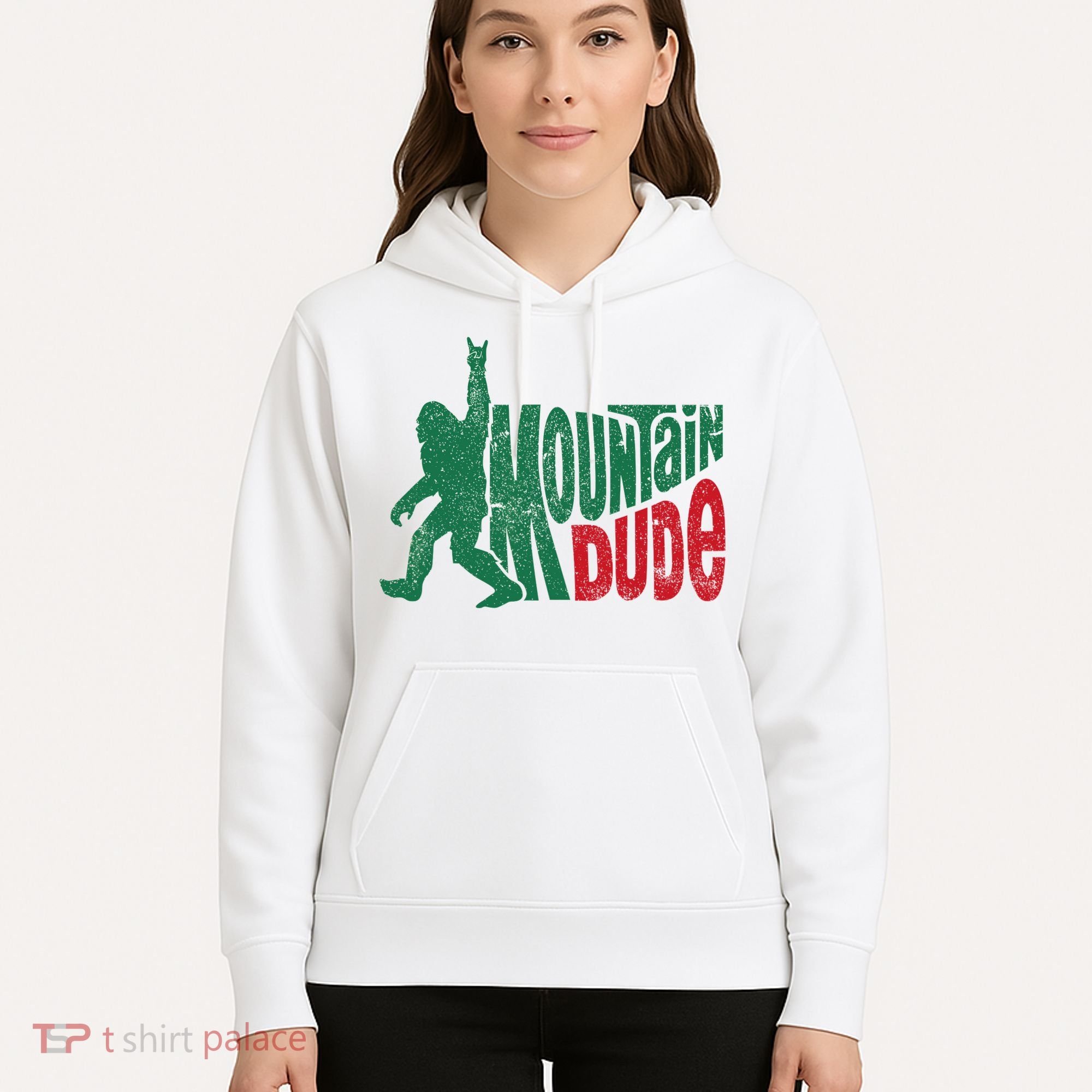 Mountain Dude Bigfoot Sasquatch Hiking Funny Hoodie
