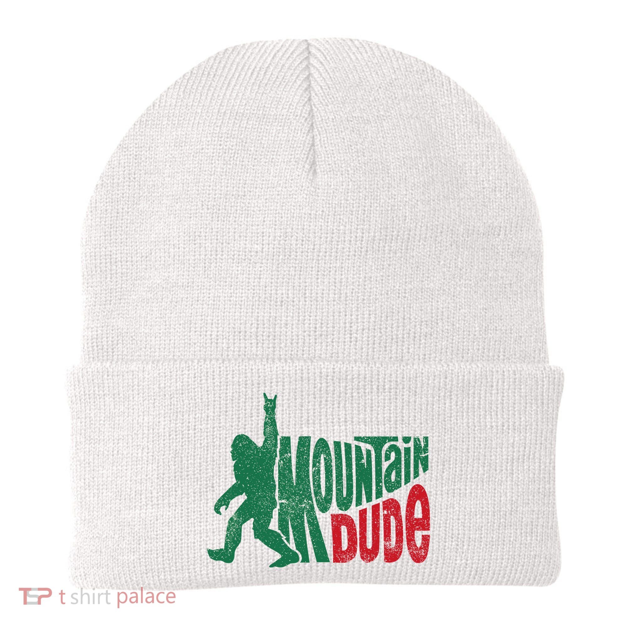 Mountain Dude Bigfoot Sasquatch Hiking Funny Beanie
