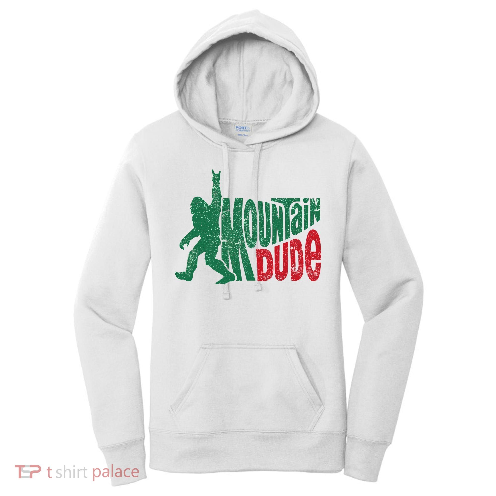 Mountain Dude Bigfoot Sasquatch Hiking Funny Women's Hoodie