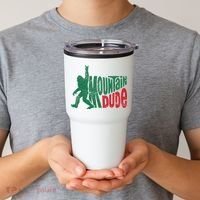 Mountain Dude Bigfoot Sasquatch Hiking Funny Tumbler thumb 2