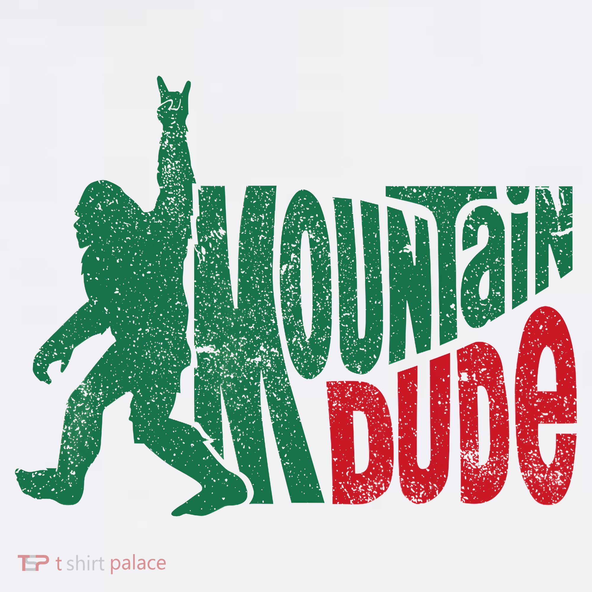 Mountain Dude Bigfoot Sasquatch Hiking Funny Ornament