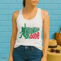 Mountain Dude Bigfoot Sasquatch Hiking Funny Women's Tank Top thumb 2