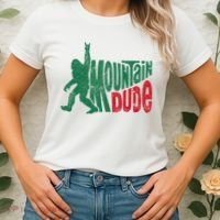 Mountain Dude Bigfoot Sasquatch Hiking Funny Women's T-Shirt thumb 2
