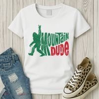Mountain Dude Bigfoot Sasquatch Hiking Funny Women's T-Shirt thumb 3