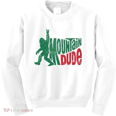 Mountain Dude Bigfoot Sasquatch Hiking Funny Kids Sweatshirt