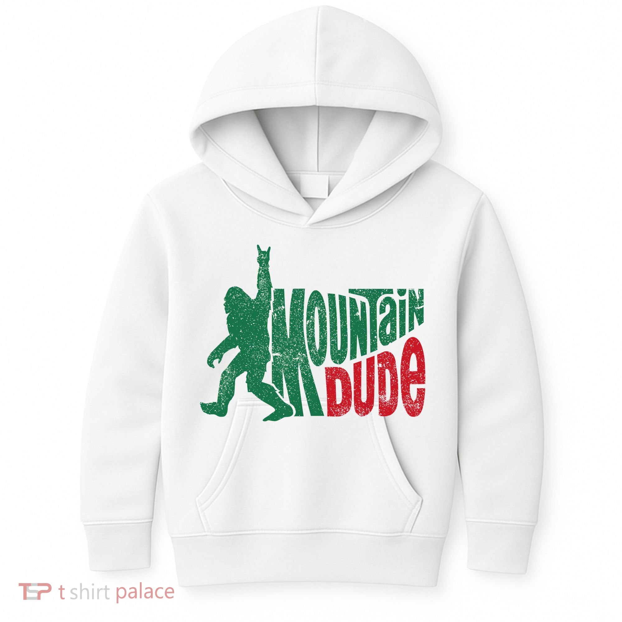 Mountain Dude Bigfoot Sasquatch Hiking Funny Kids Hoodie