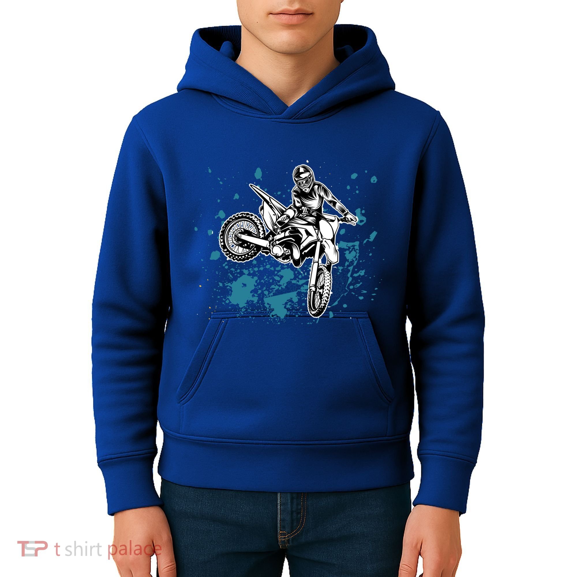 Motocross Dirt Bike Rider Gift Kids Hoodie