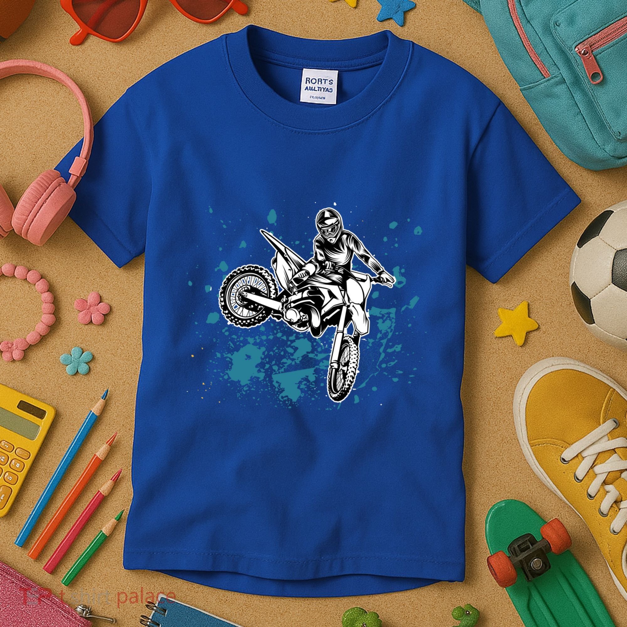 Motocross Dirt Bike Rider Gift Kids T-Shirt