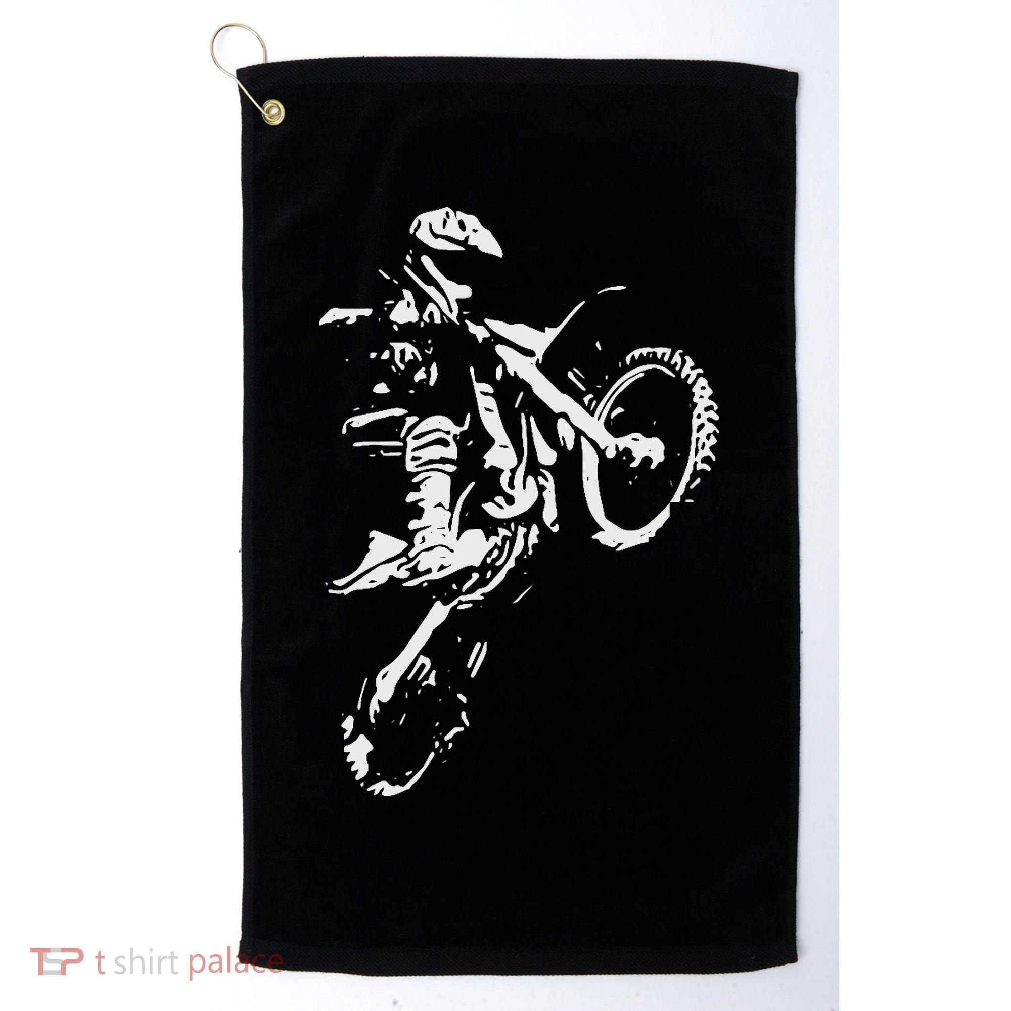 Motocross Dirt Bike Golf Towel