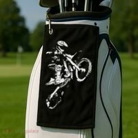 Motocross Dirt Bike Golf Towel thumb 2