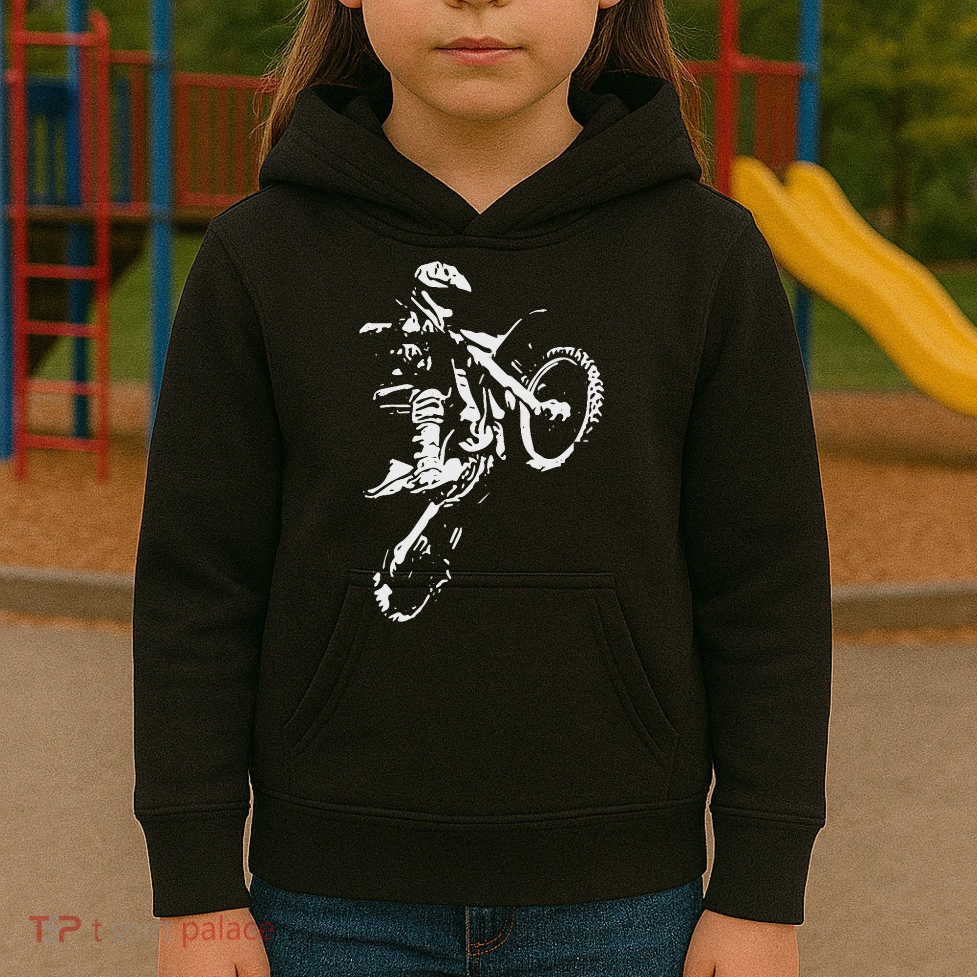 Motocross Dirt Bike Kids Hoodie