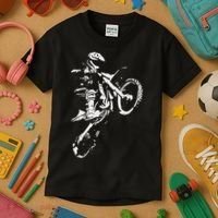 Motocross Dirt Bike Kids T-Shirt thumb 3