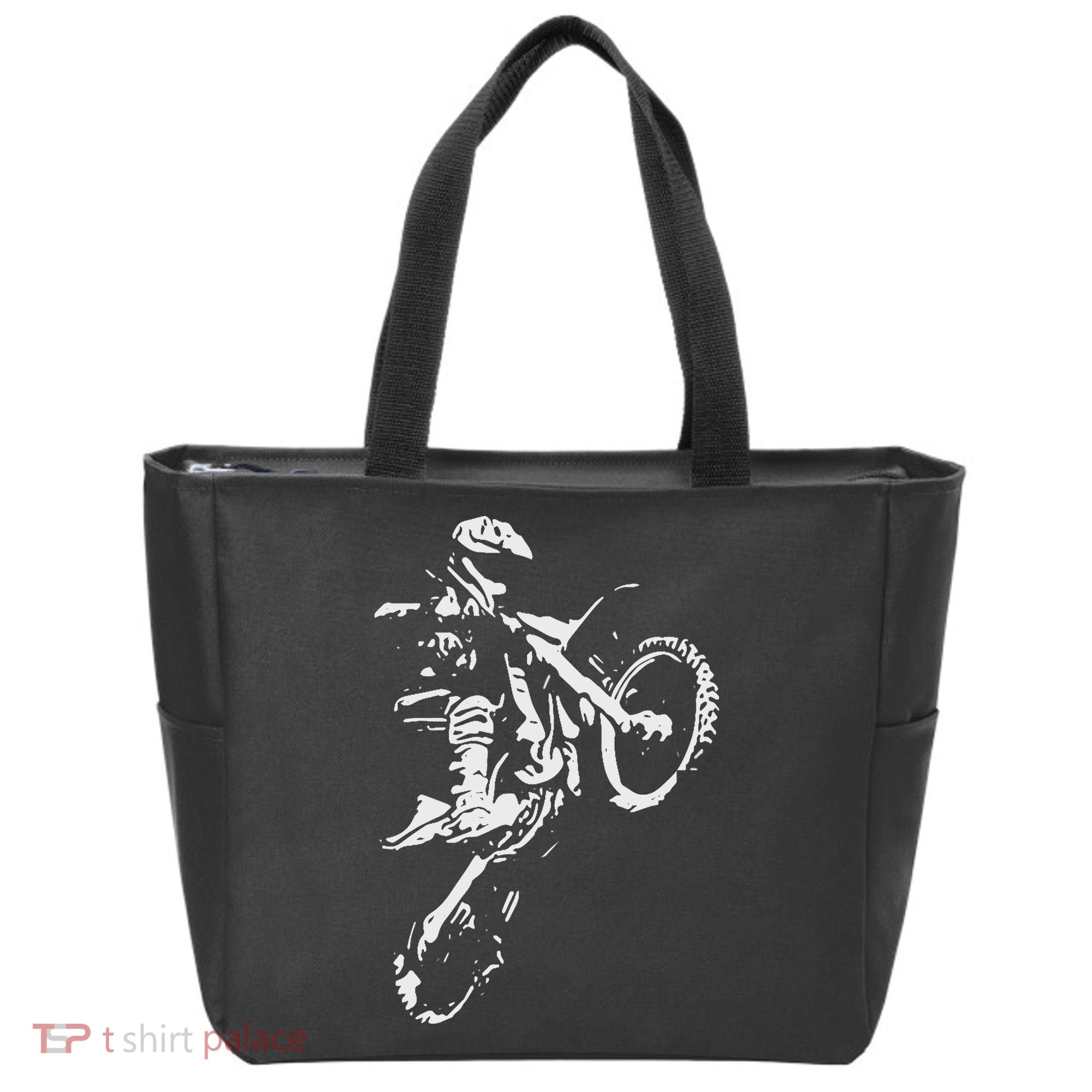 Motocross Dirt Bike Tote Bag