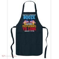 Merica Drinkin Booze And Refusing To Lose Since 1776 4th Of July USA Apron thumb 0