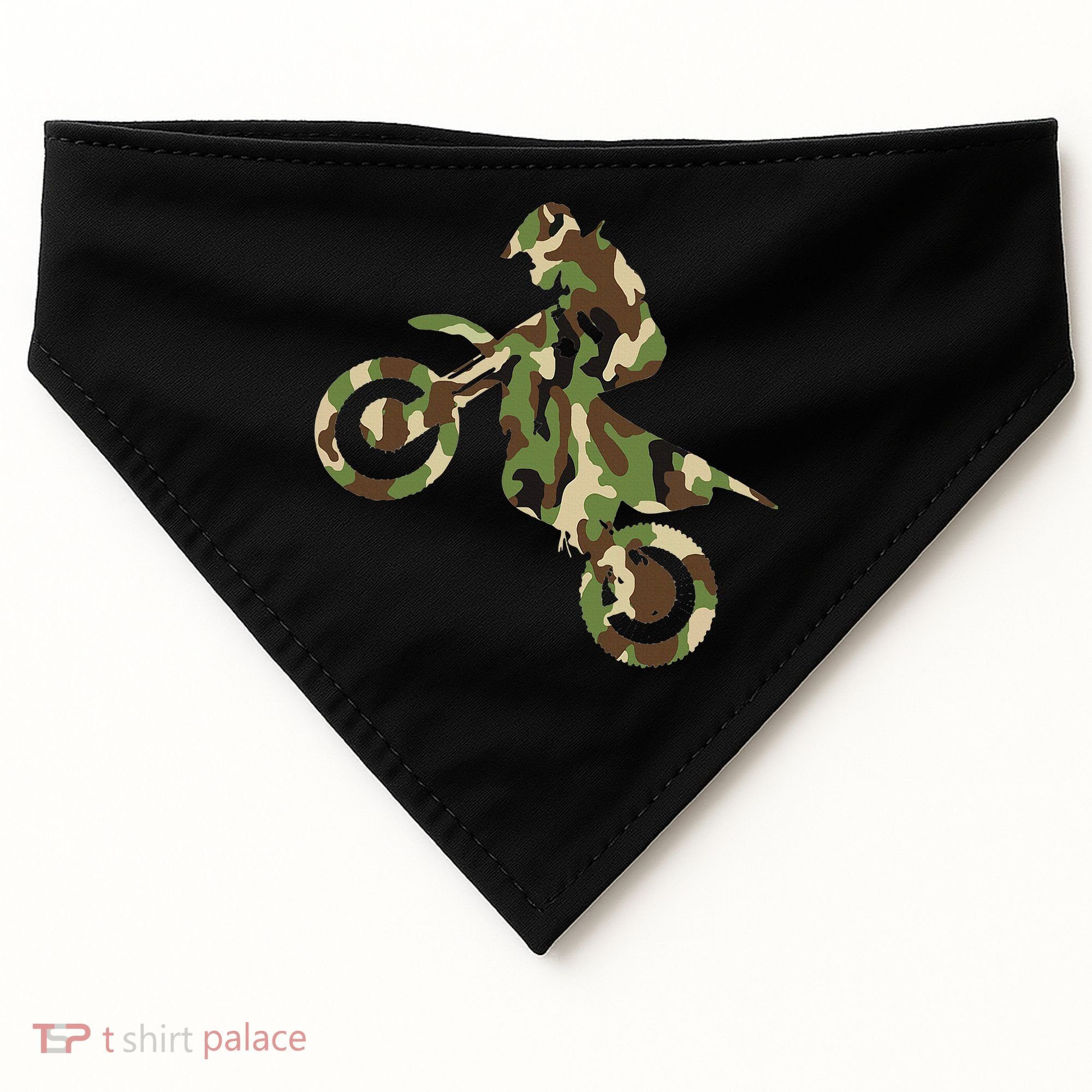 Motocross Dirt Bike Racing Camo Camouflage USA-Made Doggie Bandana