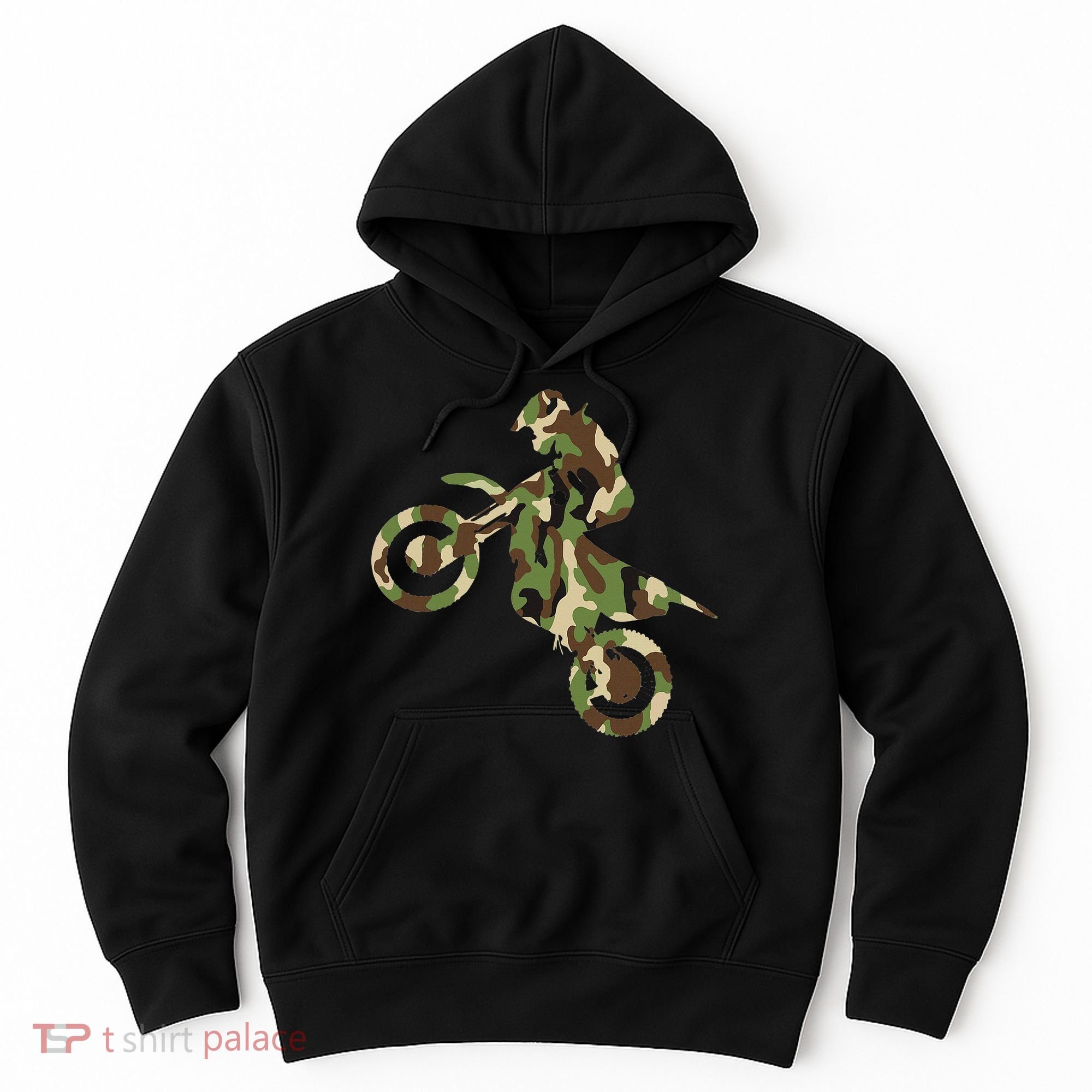 Motocross Dirt Bike Racing Camo Camouflage Hoodie