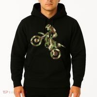Motocross Dirt Bike Racing Camo Camouflage Hoodie thumb 2