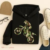Motocross Dirt Bike Racing Camo Camouflage Hoodie thumb 4
