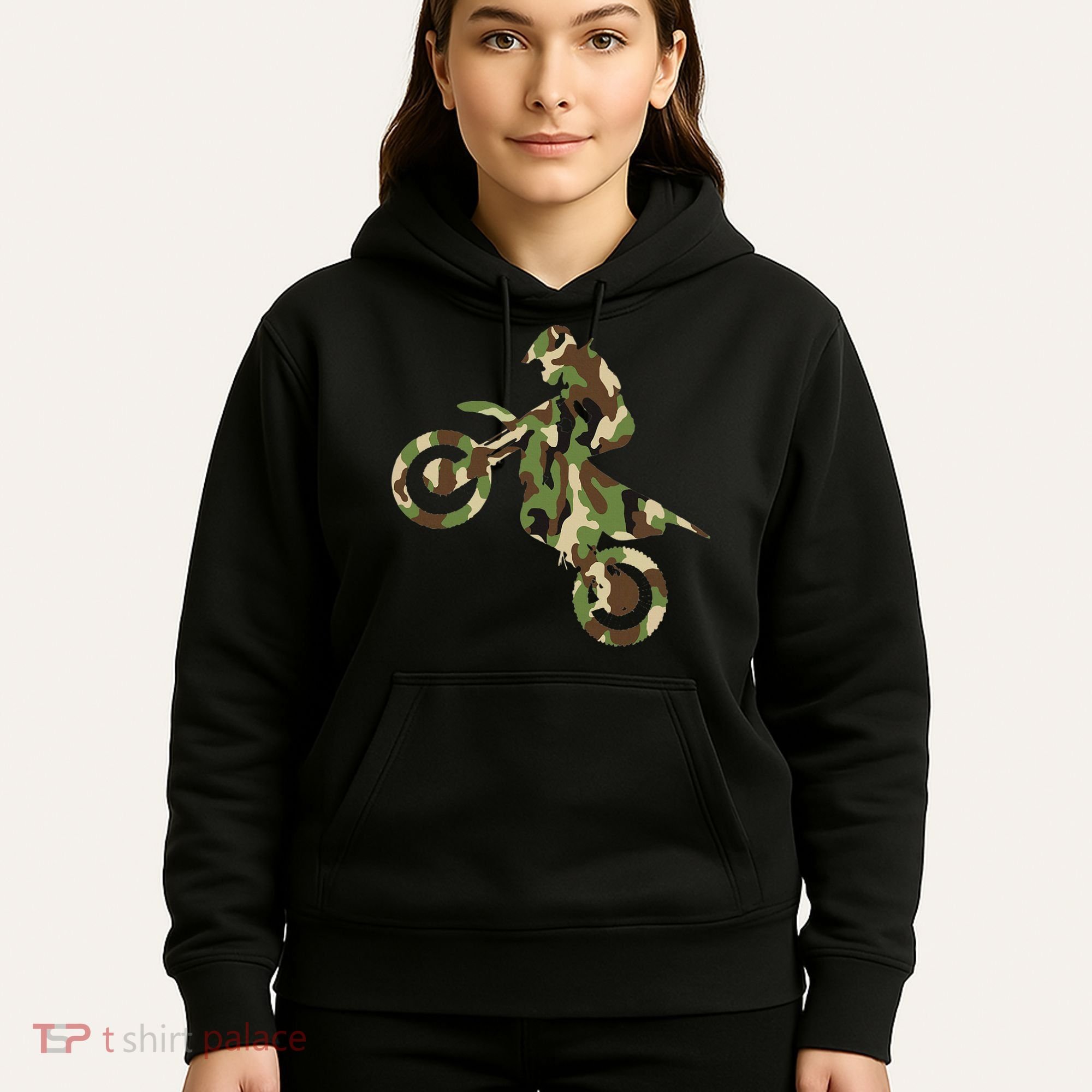 Motocross Dirt Bike Racing Camo Camouflage Hoodie