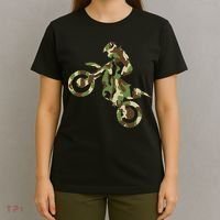 Motocross Dirt Bike Racing Camo Camouflage T-Shirt thumb 4