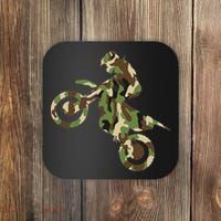 Motocross Dirt Bike Racing Camo Camouflage Coaster thumb 0