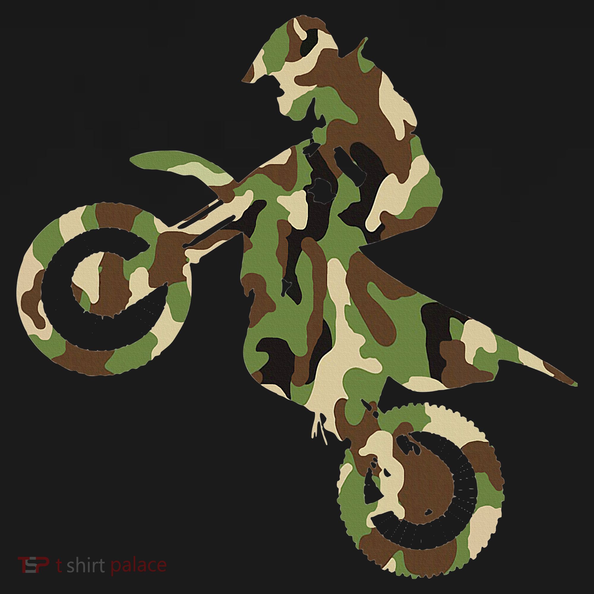 Motocross Dirt Bike Racing Camo Camouflage Women's Hoodie