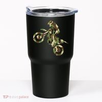 Motocross Dirt Bike Racing Camo Camouflage Tumbler thumb 0