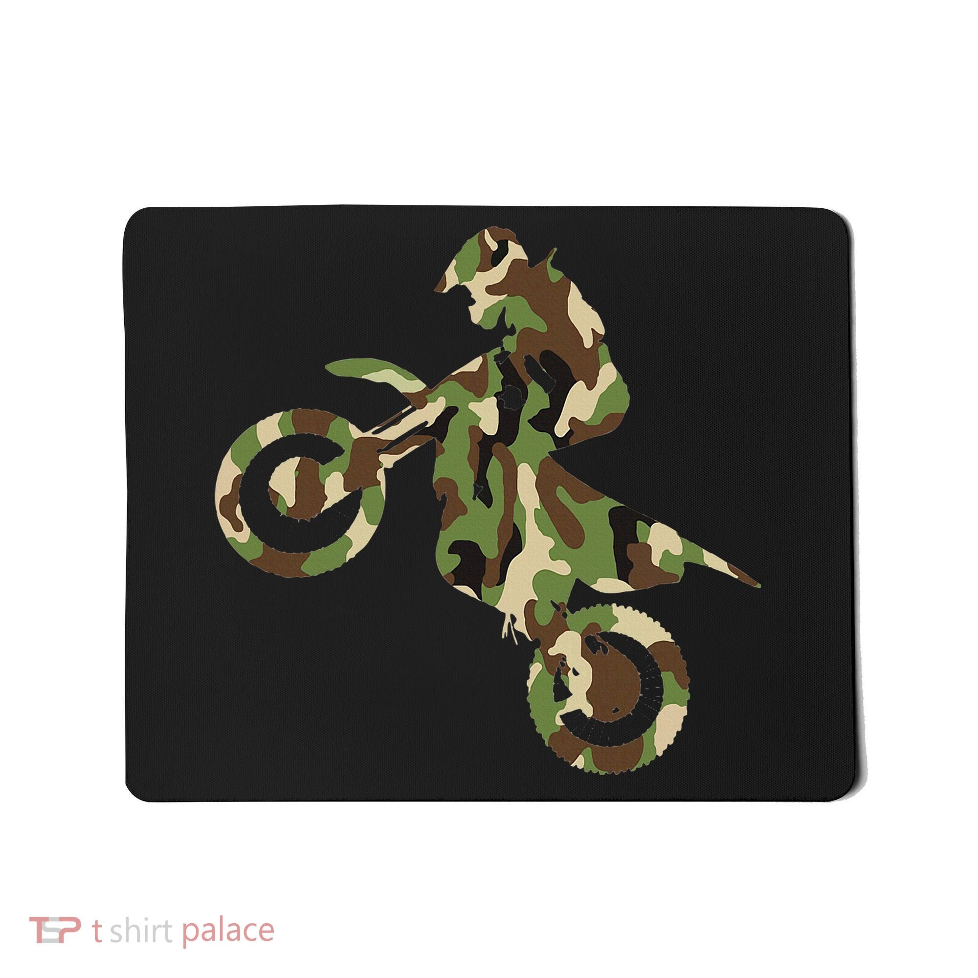 Motocross Dirt Bike Racing Camo Camouflage Mousepad
