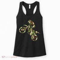 Motocross Dirt Bike Racing Camo Camouflage Women's Tank Top thumb 0