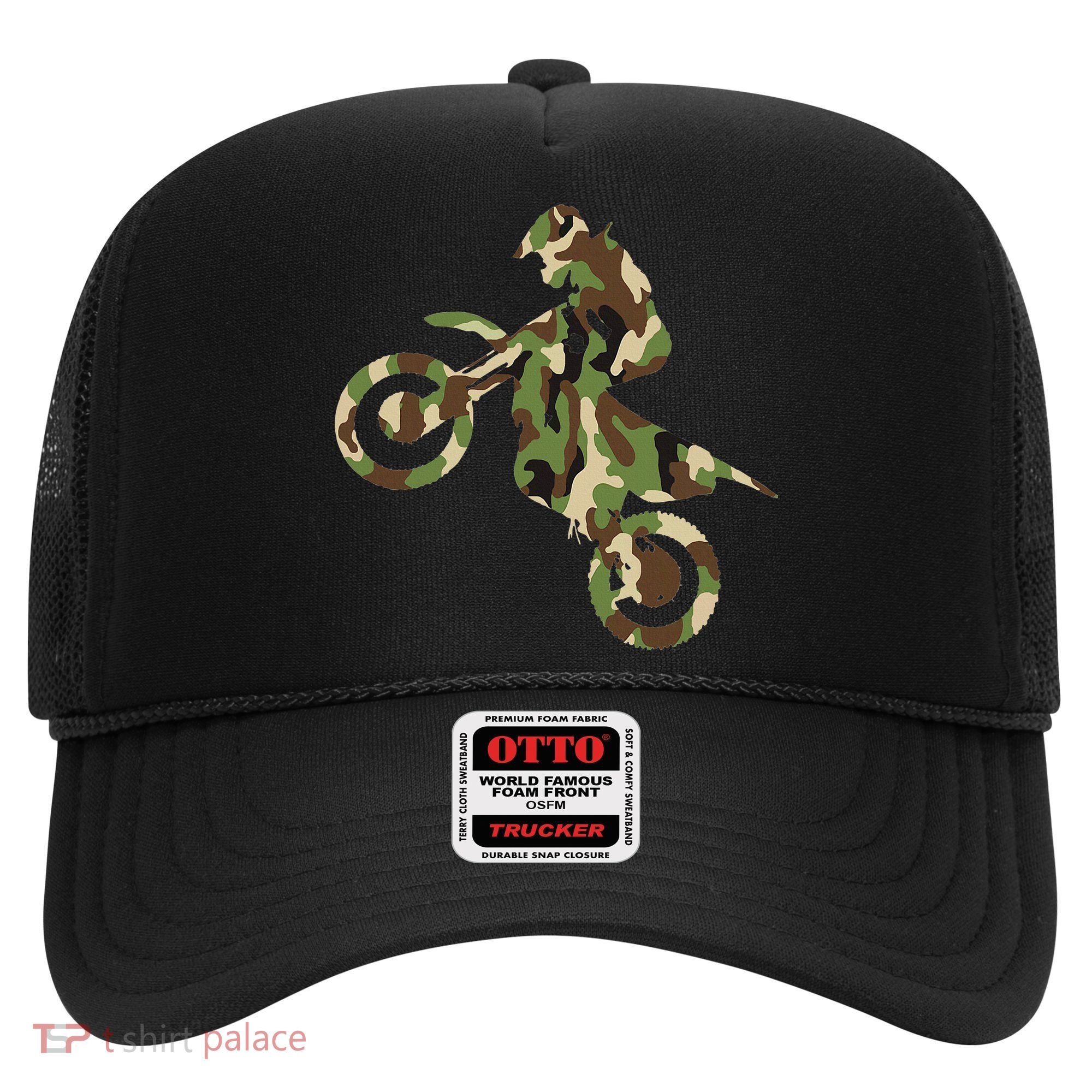 Motocross Dirt Bike Racing Camo Camouflage Hat