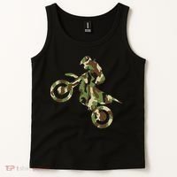 Motocross Dirt Bike Racing Camo Camouflage Tank Top thumb 2