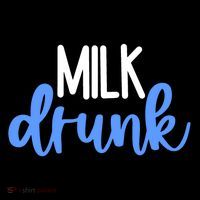 Milk Drunk Blue Logo Funny Cute Toddler Hoodie thumb 2