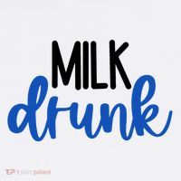 Milk Drunk Blue Logo Funny Cute Baby Bodysuit thumb 2