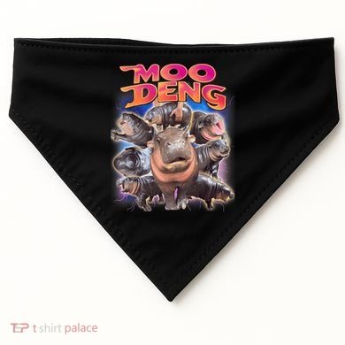 Moo Deng Baby Hippo USA-Made Doggie Bandana