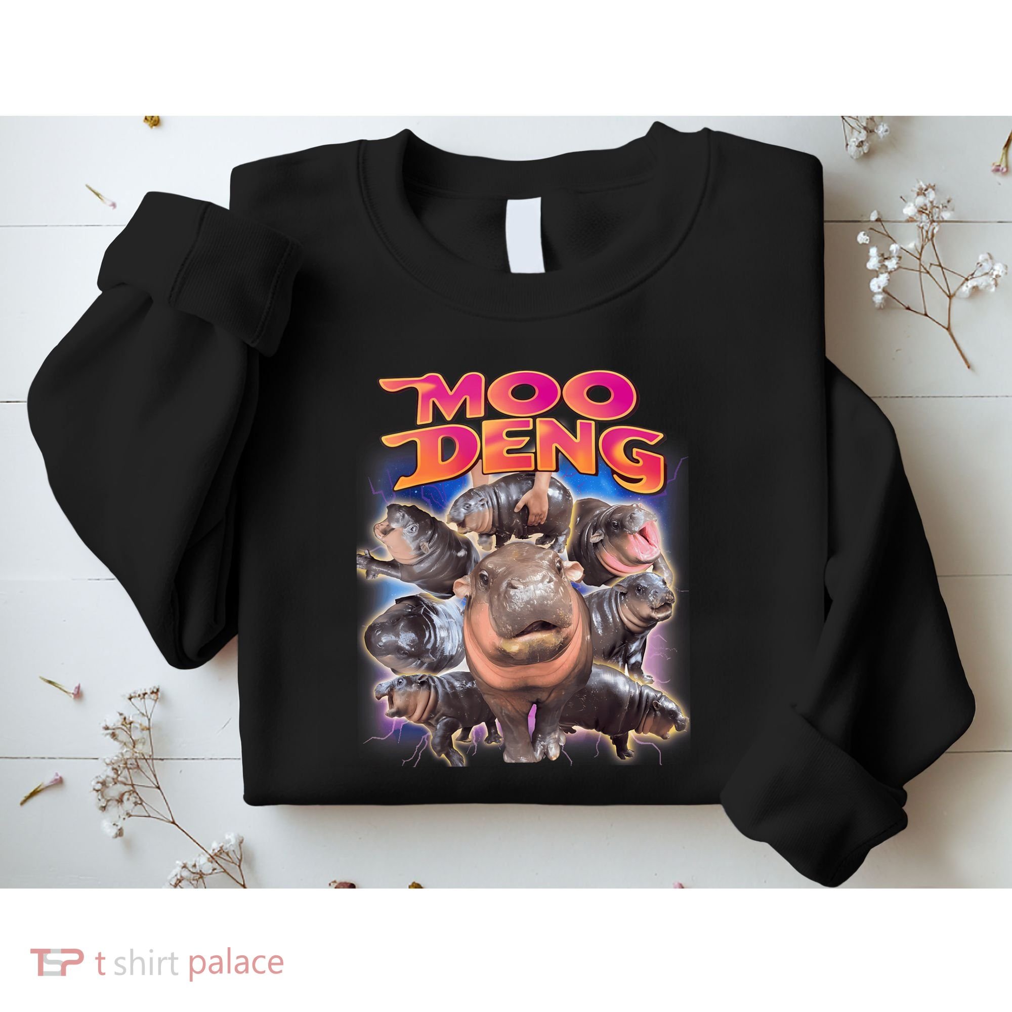 Moo Deng Baby Hippo Sweatshirt