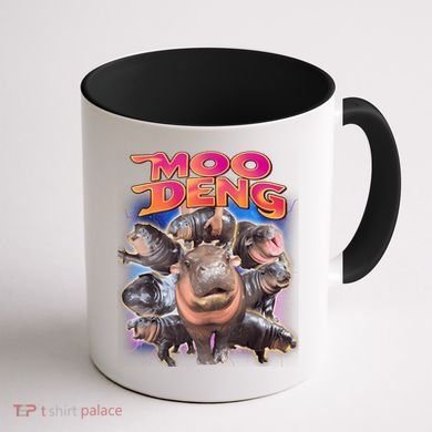 Moo Deng Baby Hippo Coffee Mug back