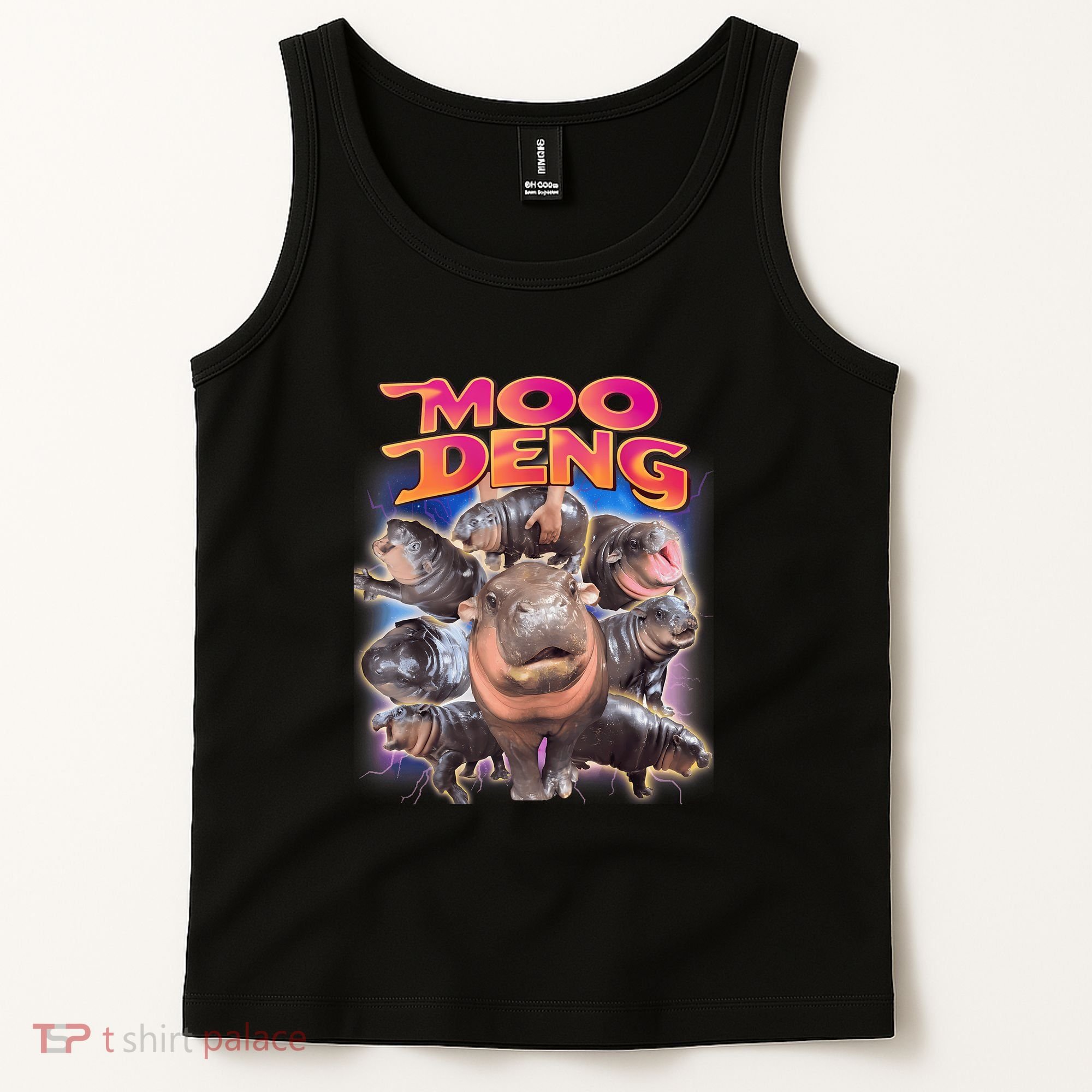 Moo Deng Baby Hippo Tank Top