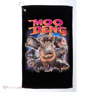 Moo Deng Baby Hippo Golf Towel