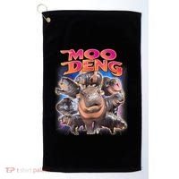 Moo Deng Baby Hippo Golf Towel thumb 0